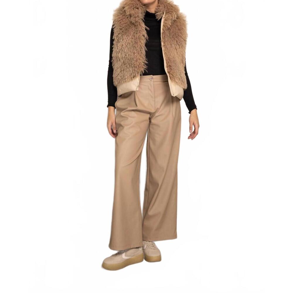 NEW ZHRILL zhane vest in taupe